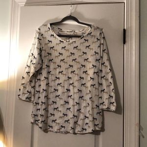 Crown & Ivy Zebra Tee